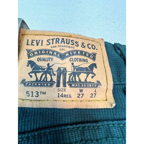 Levi's 513 Juniors Slim Straight Fit Jeans Ponderosa Pine Size 14 Regular 27x27 - Picture 8 of 12